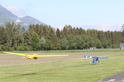 remorquage du planeur de Sam